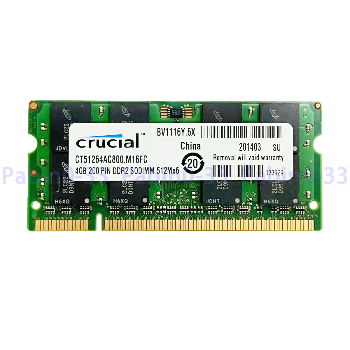 CRUCIAL 4GB 8GB 800 MHZ DDR2 PC2- 6400S 1.8V 200Pin SODIMM Laptop Memory RAM