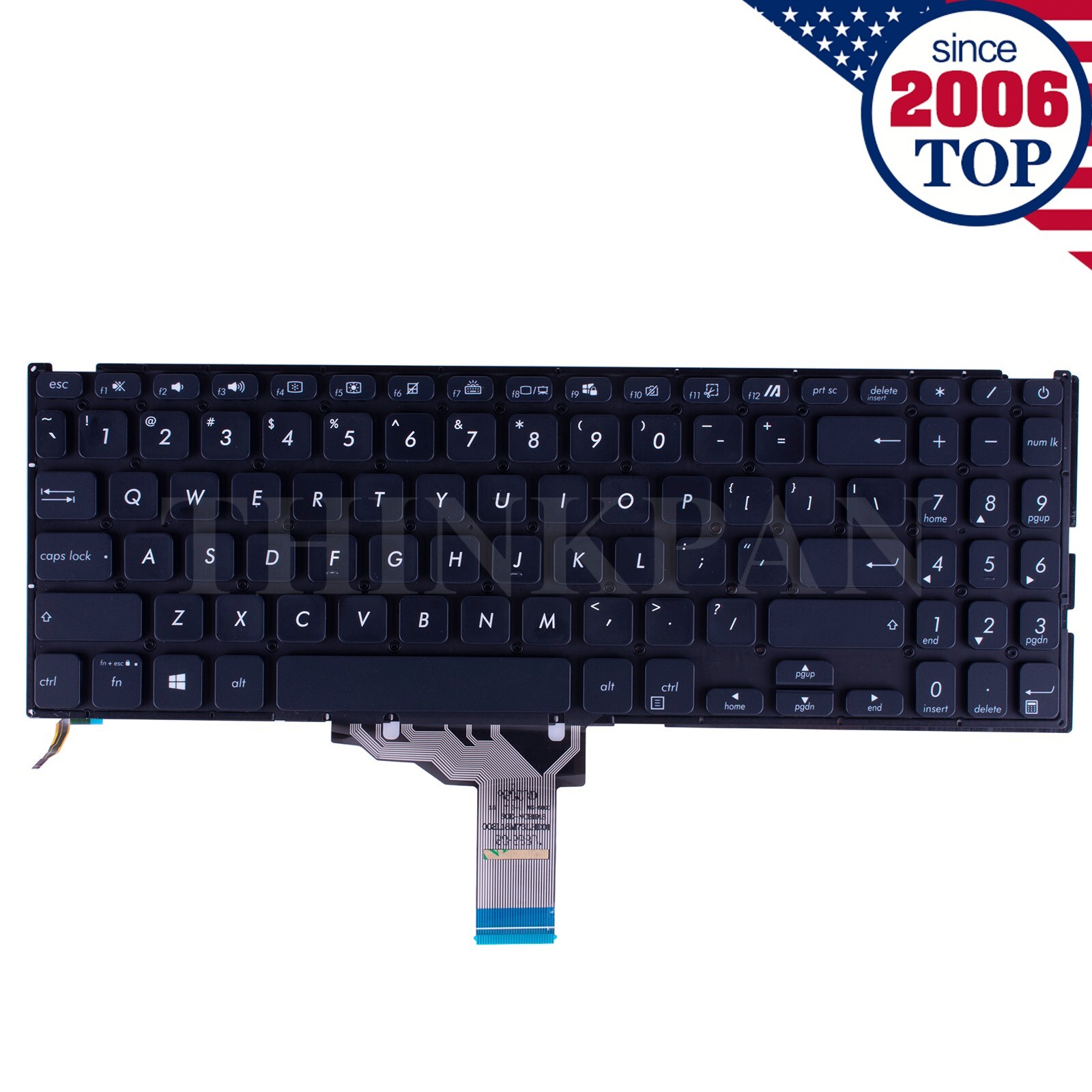 Backlit US Keyboard for ASUS Vivobook X509 X509F X509FJ X509U X509UA X509DA X515