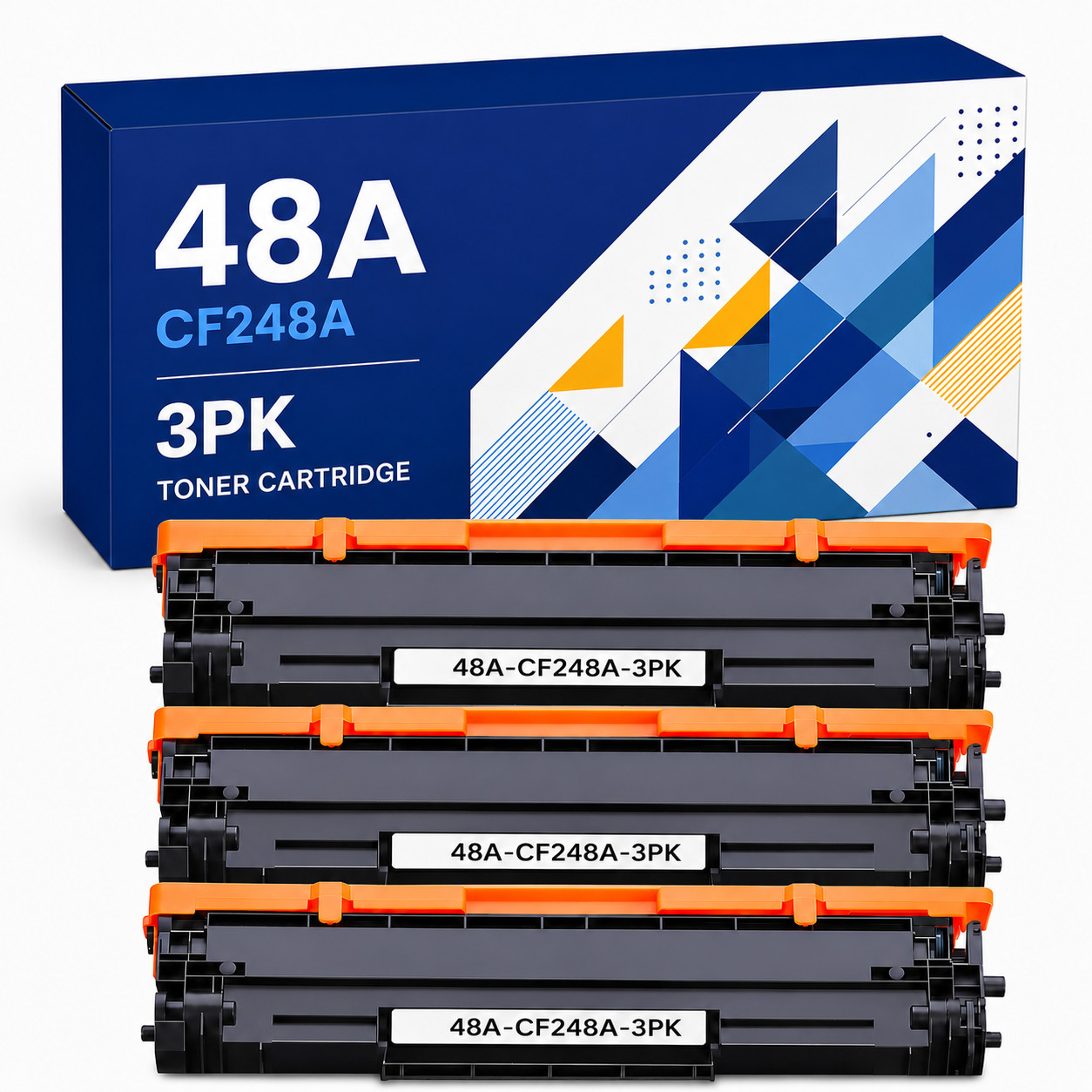 3PK 48A-CF248A Toner Cartridge Compatible with LaserJet Pro MFP M29a M29w M30w