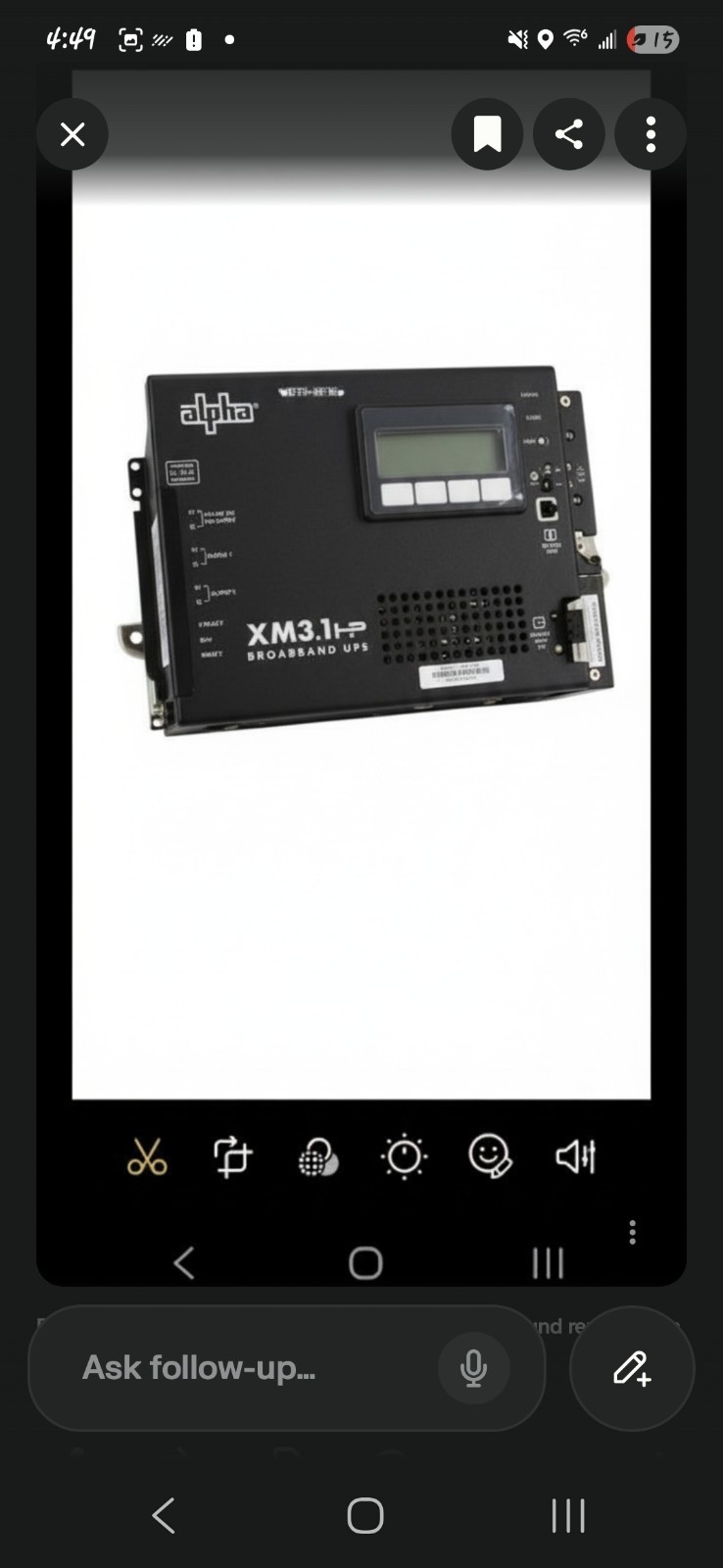 ALPHA XM3.1 905-HP Broadband UPS Uninterruptible Power Supply DOCSIS 3.1*