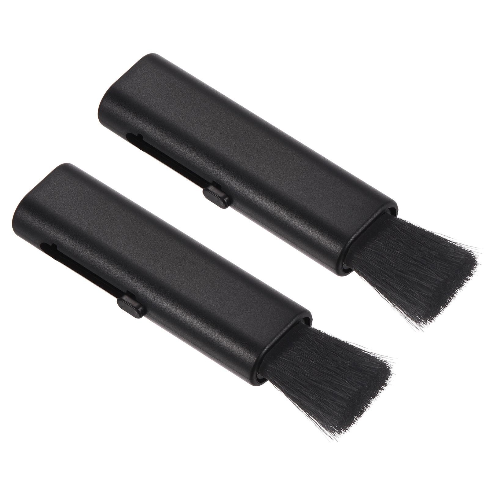 2 Pack Keyboard Cleaning Brush Telescopic Window Groove Cleaning Brush Black