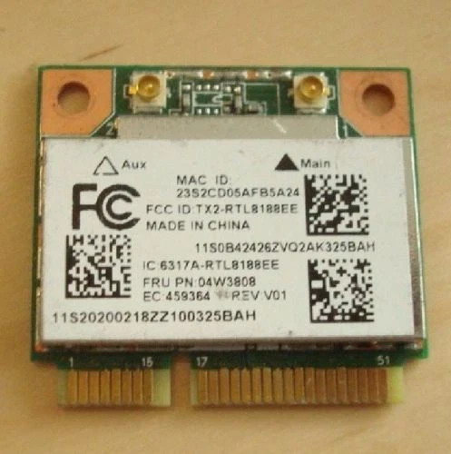 LENOVO C355 E145 E545 GENUINE AIO WIRELESS WIFI CARD 11S20200218 2020021 04W3808