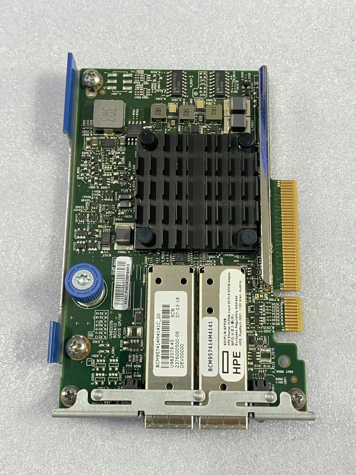 HPE 631FLR-SFP28 25G Dual Port Network Card 817707-001 840133-001