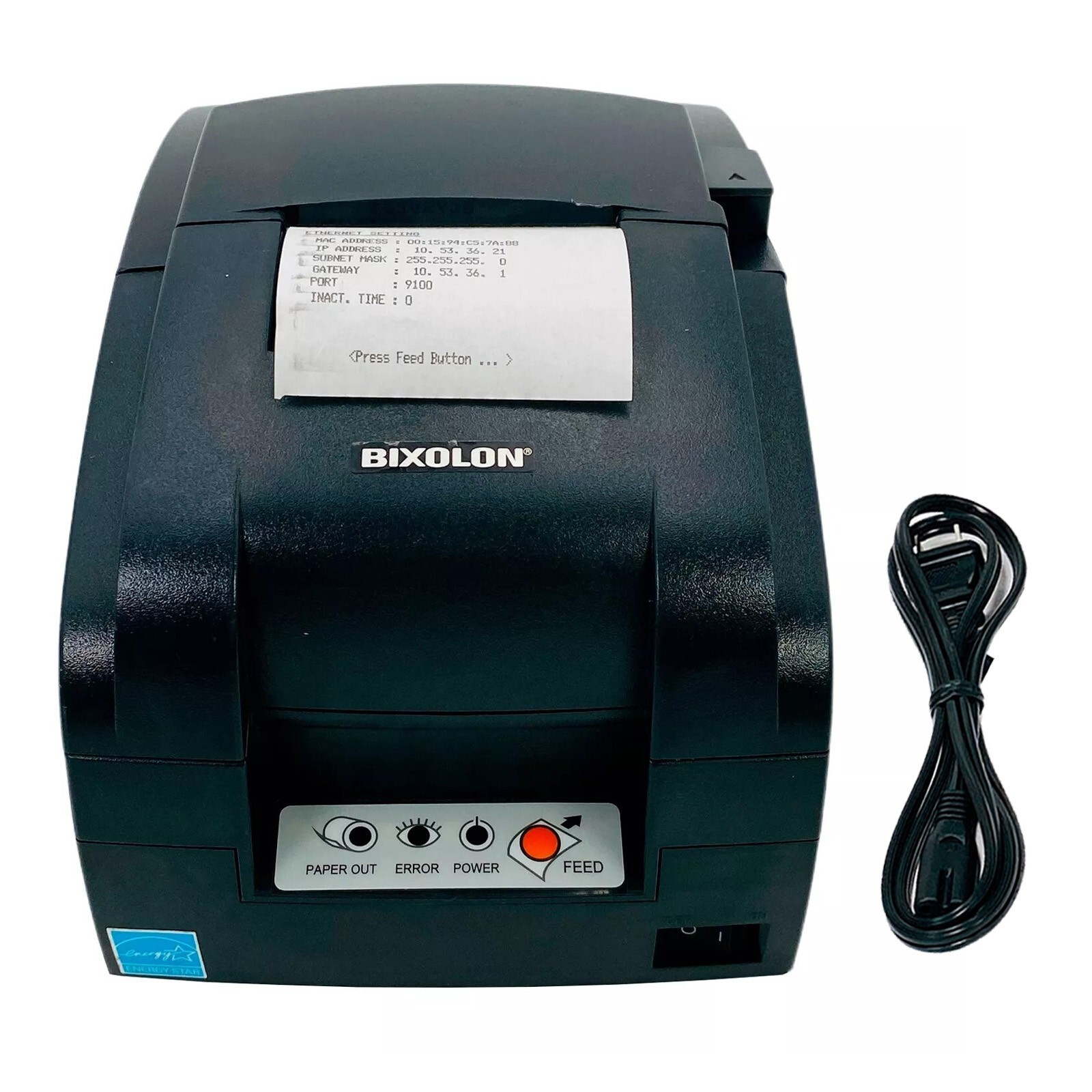 TESTED Bixolon SRP-275IIIC Dot Matrix POS Receipt Printer LAN USB Serial