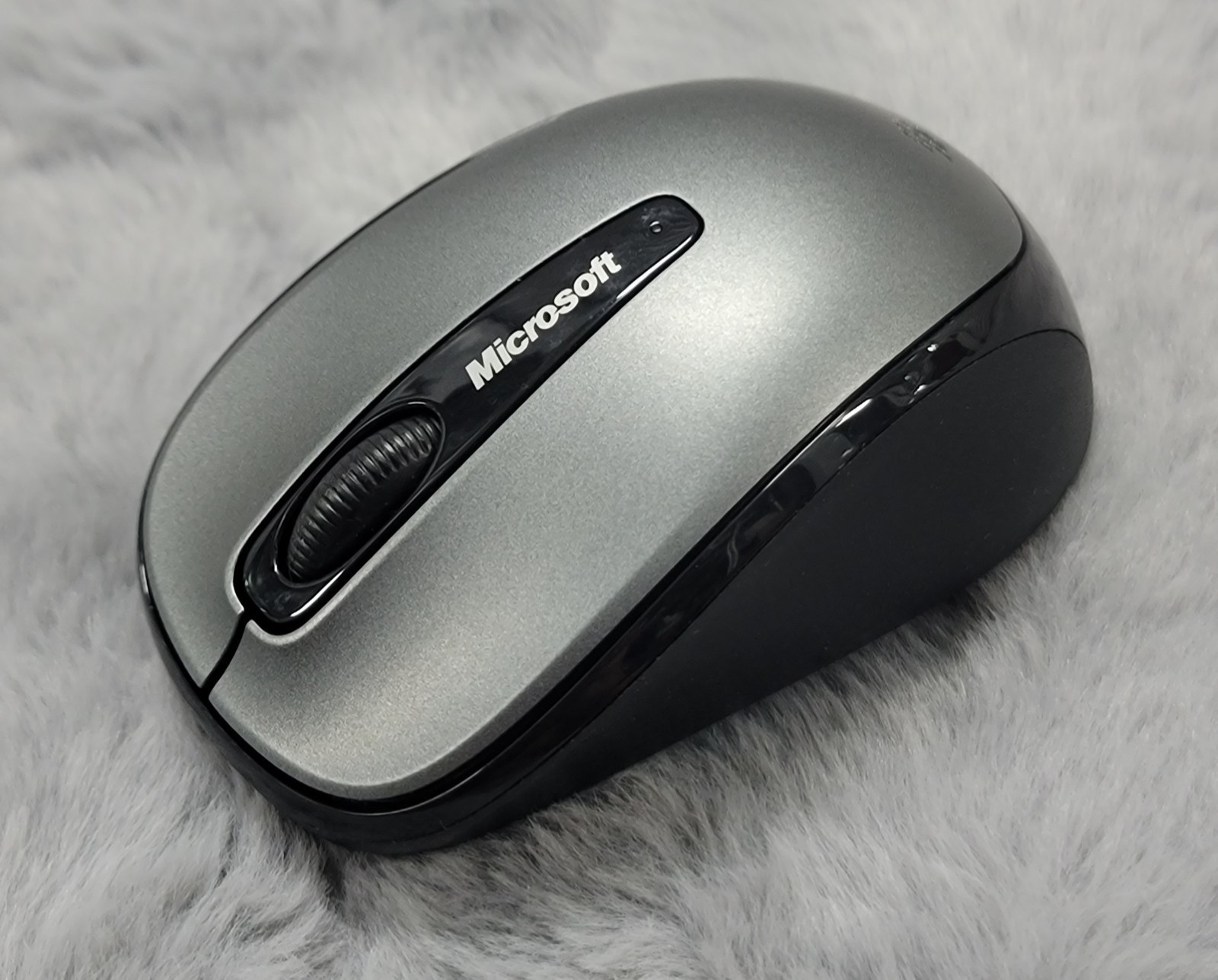 Microsoft Wireless Mobile Mouse 3500 Model 1427 Black Gray with Dongle Tested