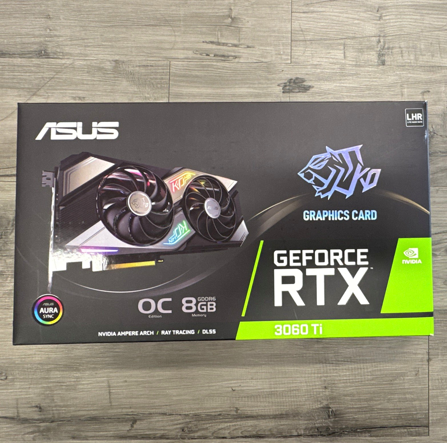 ASUS KO GeForce RTX 3060 Ti OC 8GB GDDR6 LHR RGB DirectX 12 Ultimate