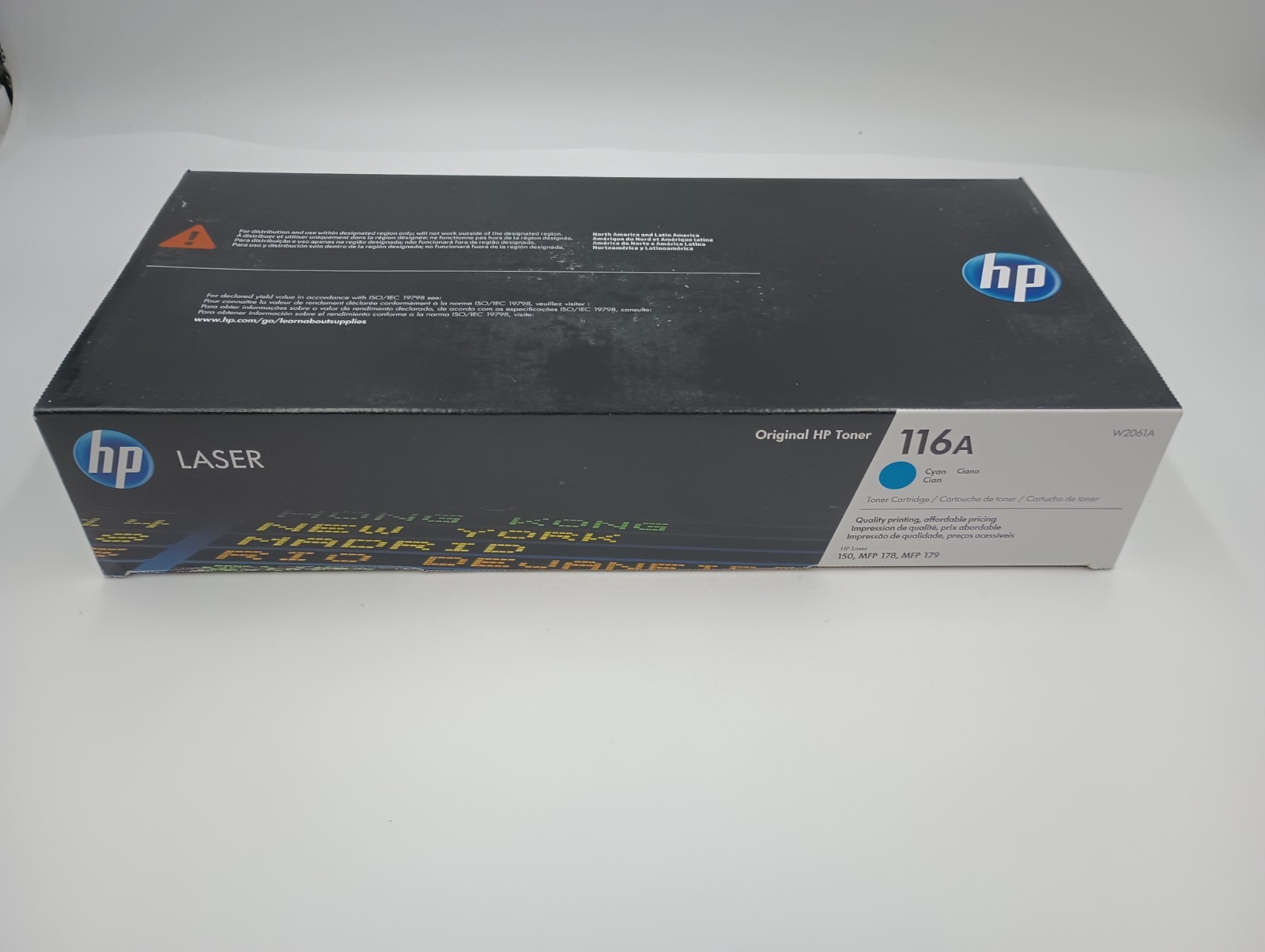 NEW SEALED GENUINE OEM HP 116A CYAN LASERJET TONER CARTRIDGE W2061A ORIGINAL