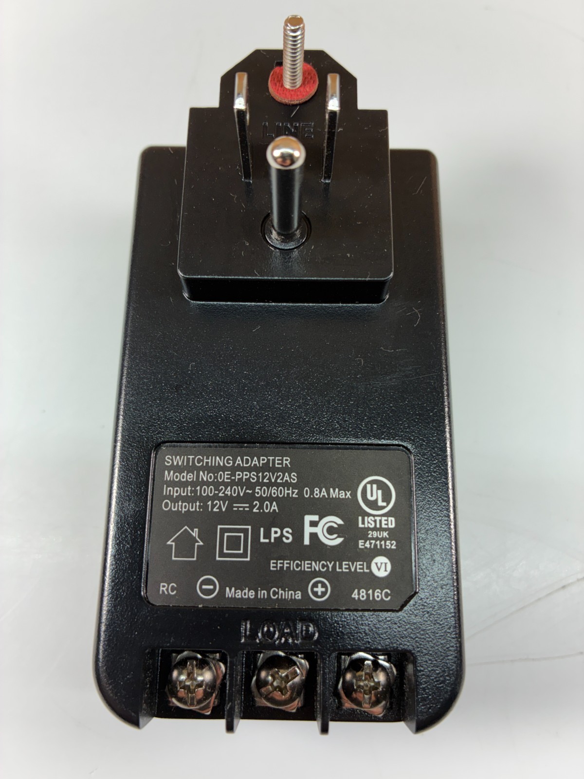 Security Power Adapter/Power Supply Screws OE-PPS12V2AS (12V DC 2-Amps) WARRANTY