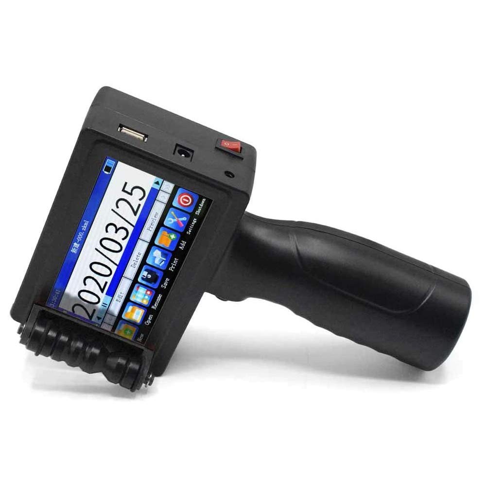 TOAUTO Portable Intelligent Upgraded Handheld Inkjet Printer HP-003 3.7 Inch LED
