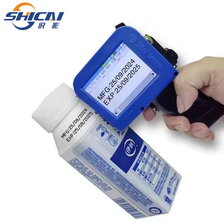 New low-priced 12.7mm handheld mini inkjet printer with logo, date, and number