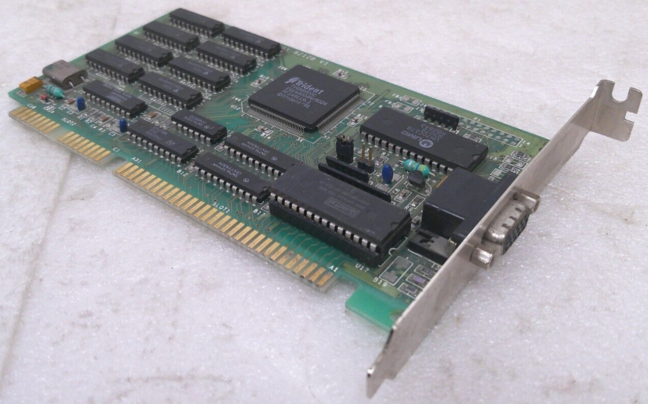 Jax-8212B V1 Trident TVGA8900C VGA ISA Card