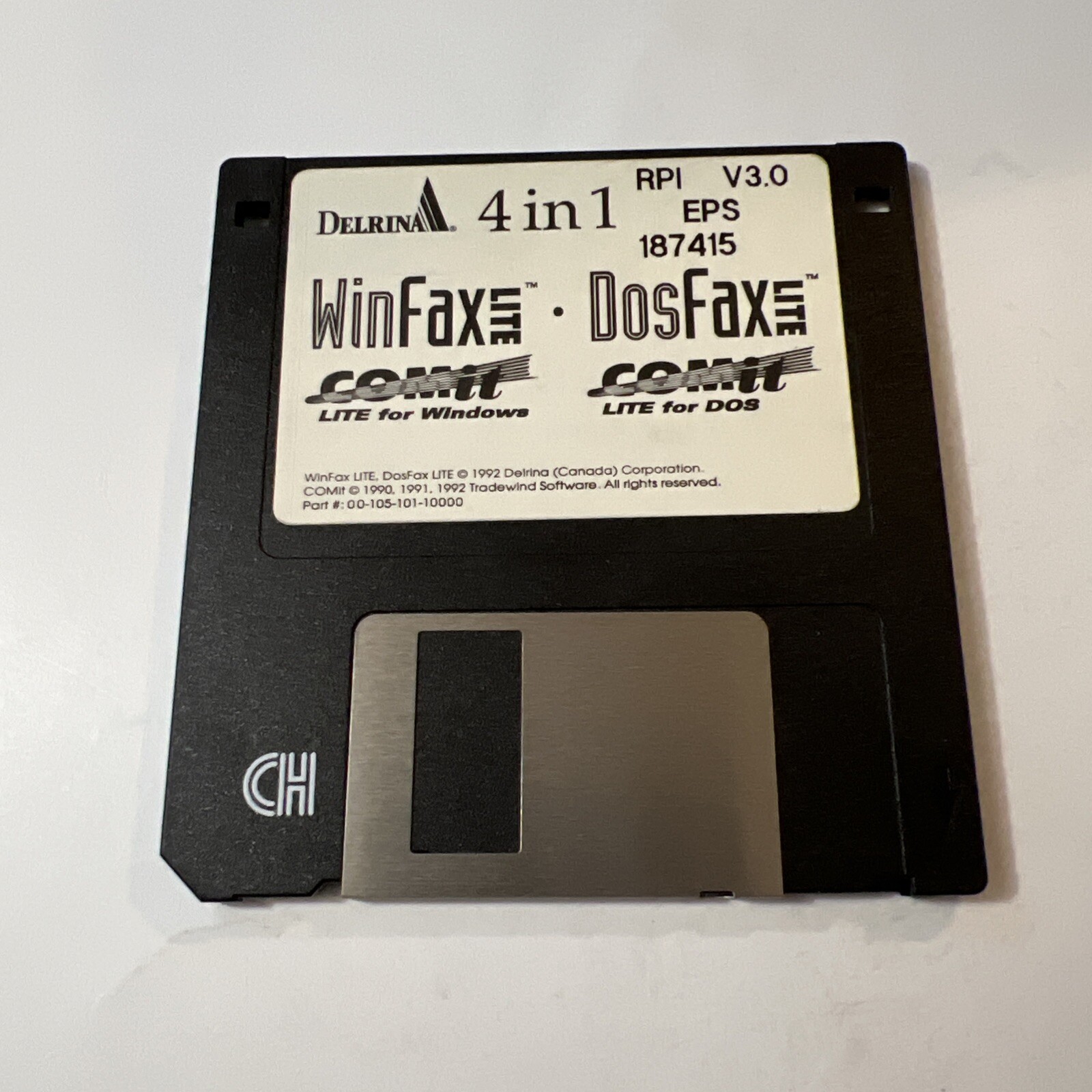 Delrina 4 in 1 WinFax Lite 3.0 DosFax Lite Comit Lite 3.5" Vintage 1992