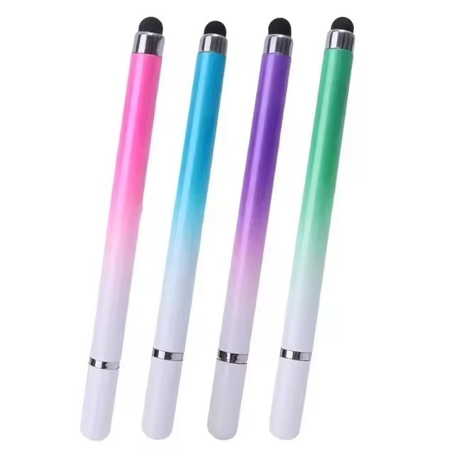 4PCS 2-in-1 Stylus Pens Precision Disc & Rubber Tip for Touchscreen Phones Table