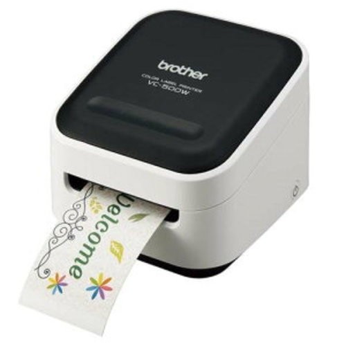Brother P-touch Color VC-500W Full Color Label Printer Wi-Fi USB 50mm ZINK White