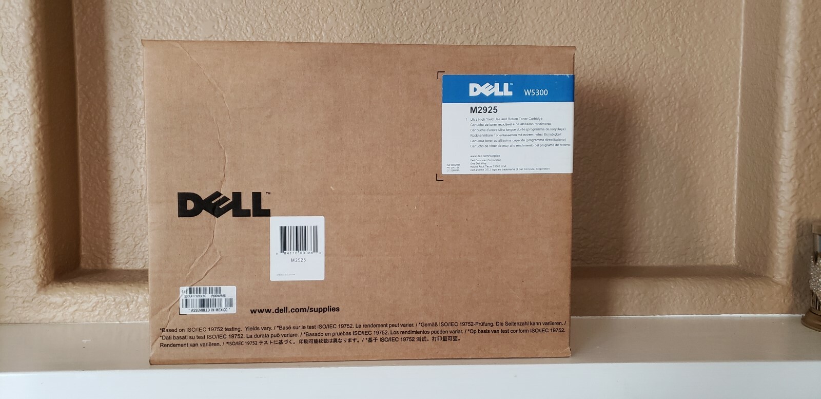 NEW Sealed Genuine Dell M2925 Black Ultra High Yield Toner Cartridge For W5300