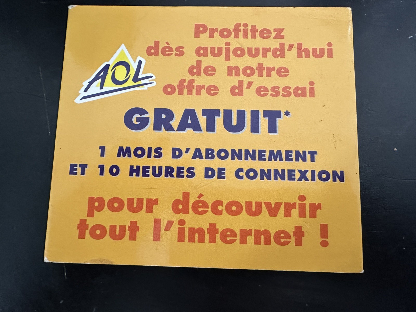 AOL Vintage AOL 3.0 PC MAC FRENCH LANGUANGE Internet CD SOFTWARE