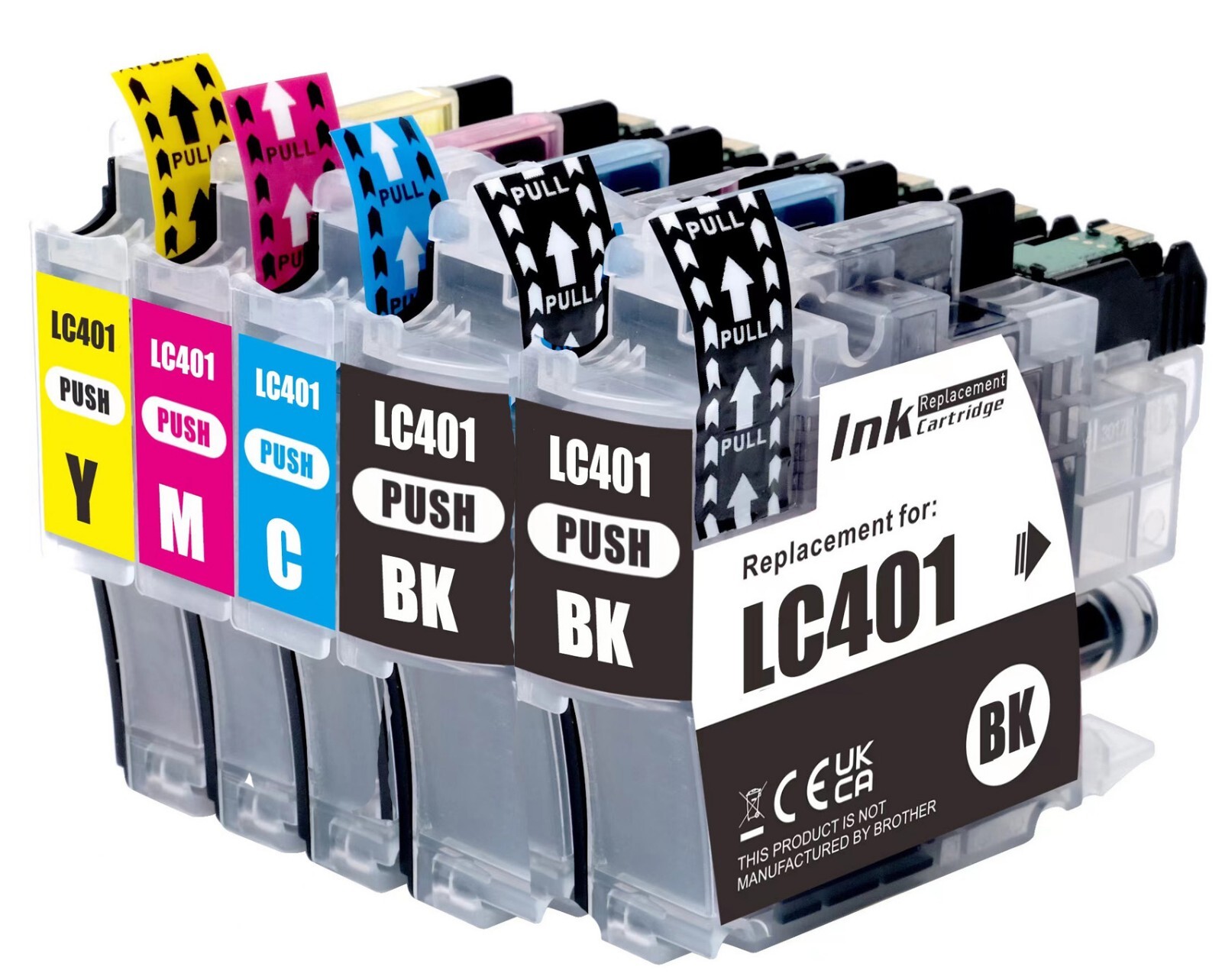 8PK XL Ink Cartridges fits Brother LC401XL MFC-J1010DW MFC-J1012DW MFC-J1170DW