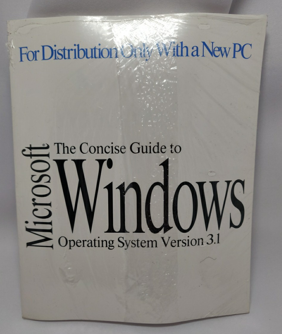 Microsoft Concise Guide to Windows Operating System 3.1 Manual 3.5 in Diskette