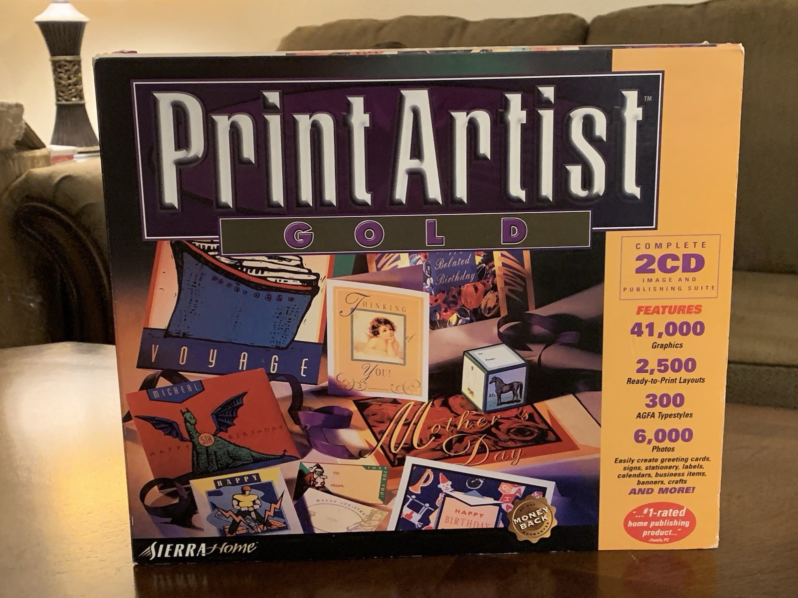 PRINT ARTIST GOLD,  2 CDs, Images, Photos, Layouts, Fonts for Windows and Mac