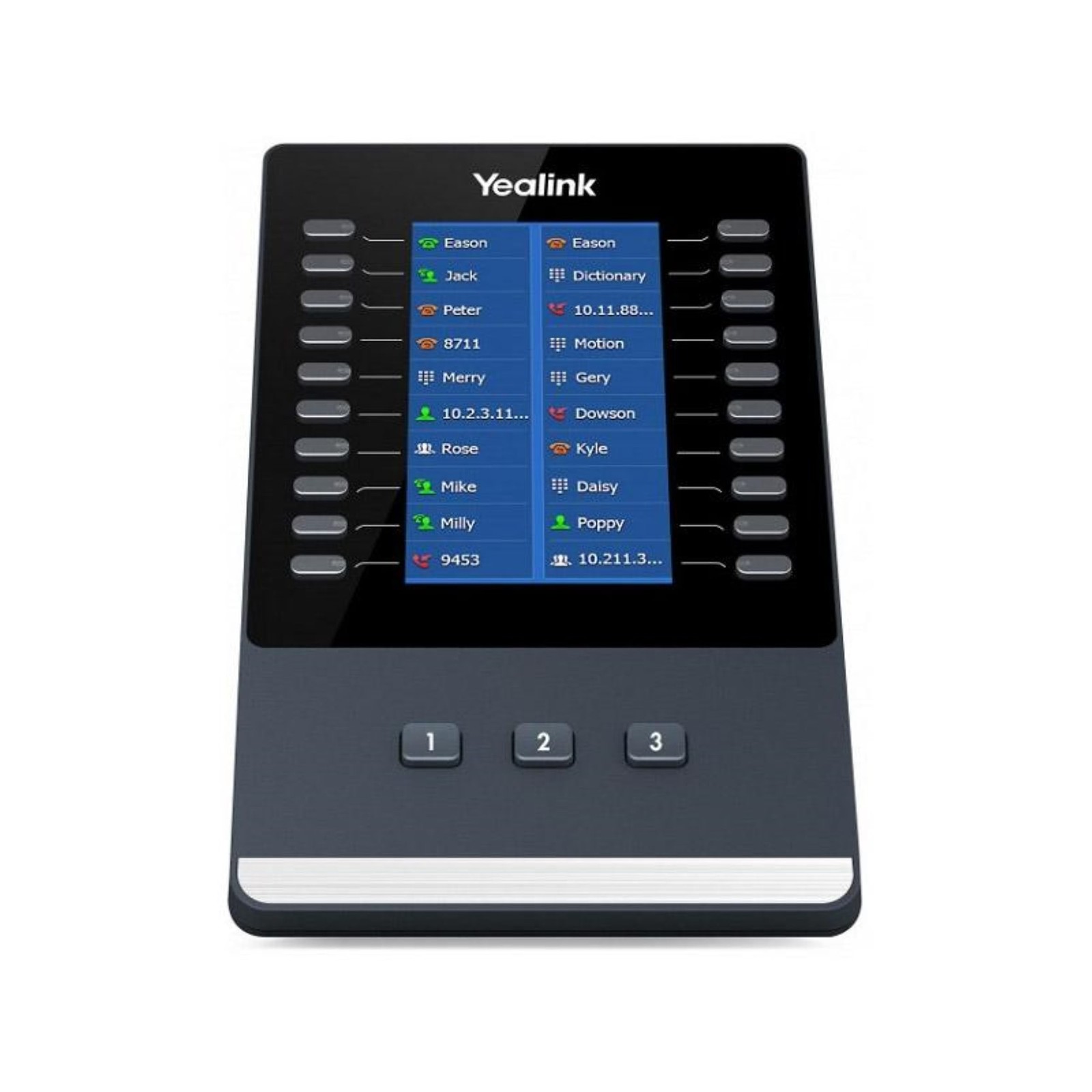 Yealink T4U Series Expansion Module, 4.3″ 272 x 480-pixel Color Screen, Co