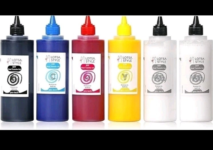 LOTSA. STYLE Premium DTF Ink Refill for Inkjet Printers Heat Transfer Film Print