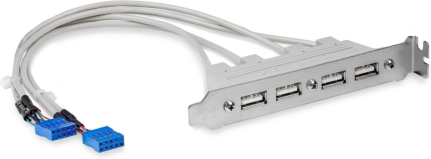 Effortlessly Expand USB Ports with StarTech 4-Port USB 2.0 A Slot Plate Adapter