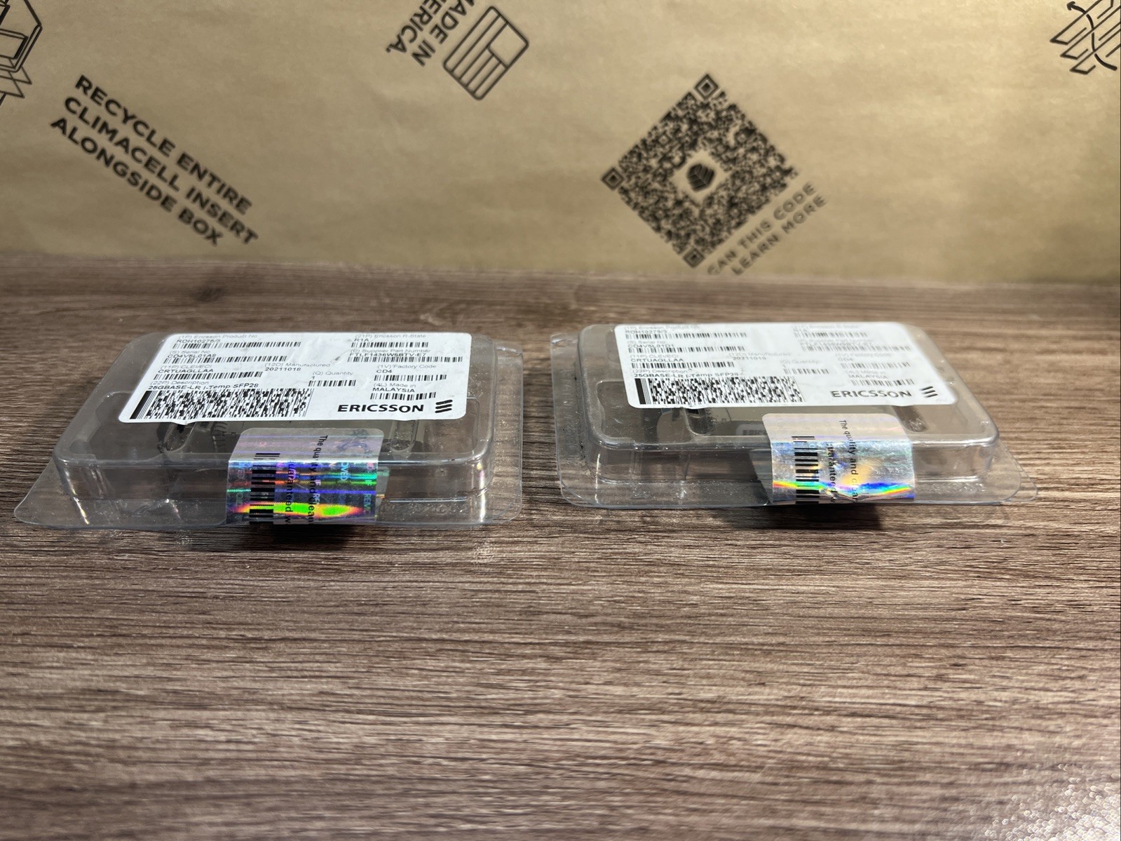 (2pc Lot) Ericsson RDH10275/3 R1A 25GBASE-LR I-Temp SFP28