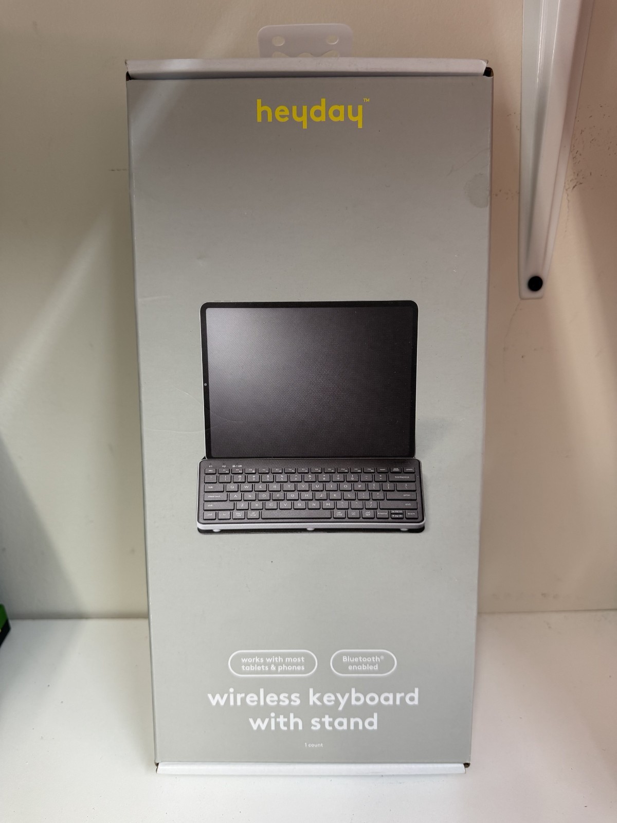 heyday Wireless Keyboard with Stand - Bluetooth Enabled, For Tablets and Phones
