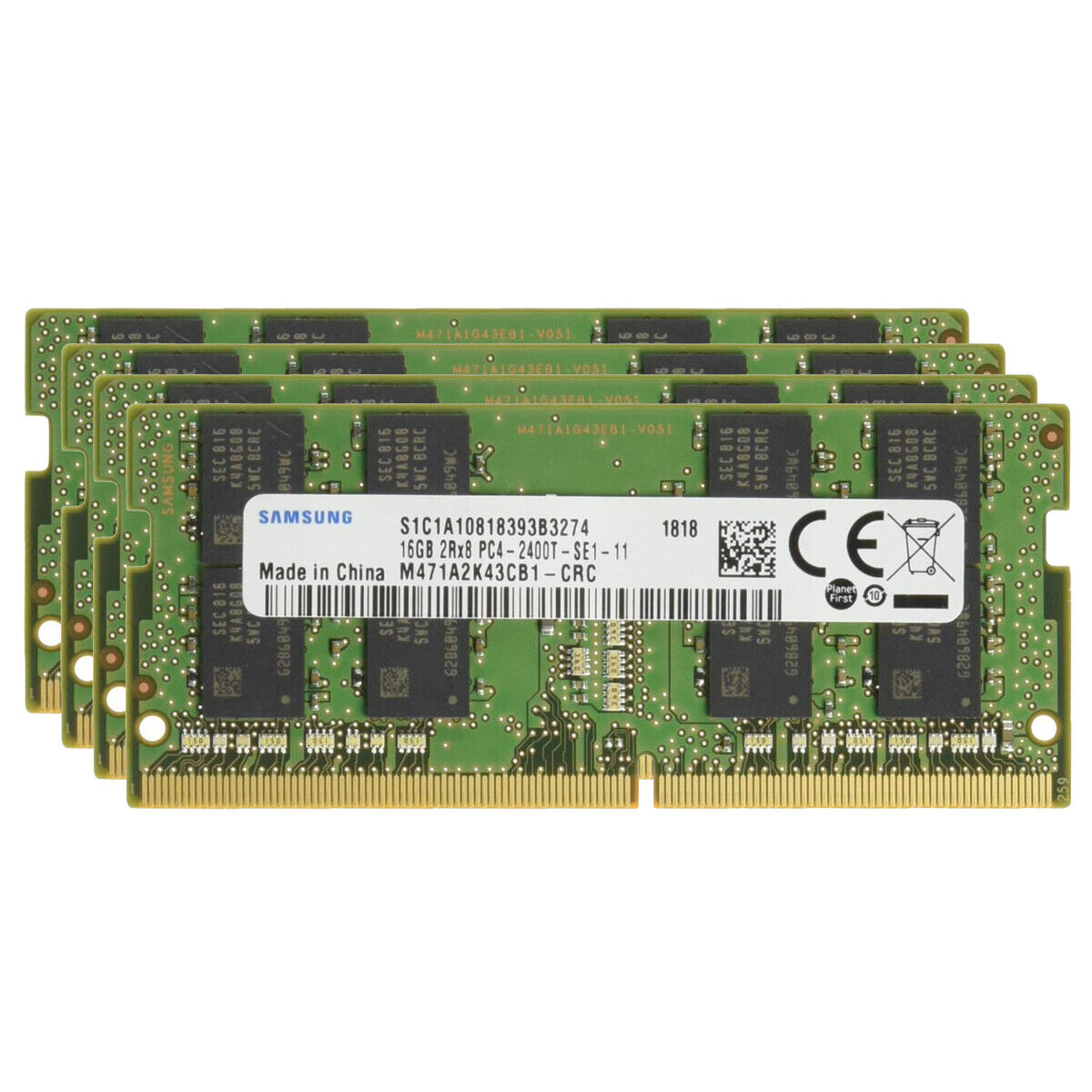 Samsung 64GB (4x 16GB) 2666MHz DDR4 SODIMM RAM PC4-21300 1.2V CL19 Laptop Memory
