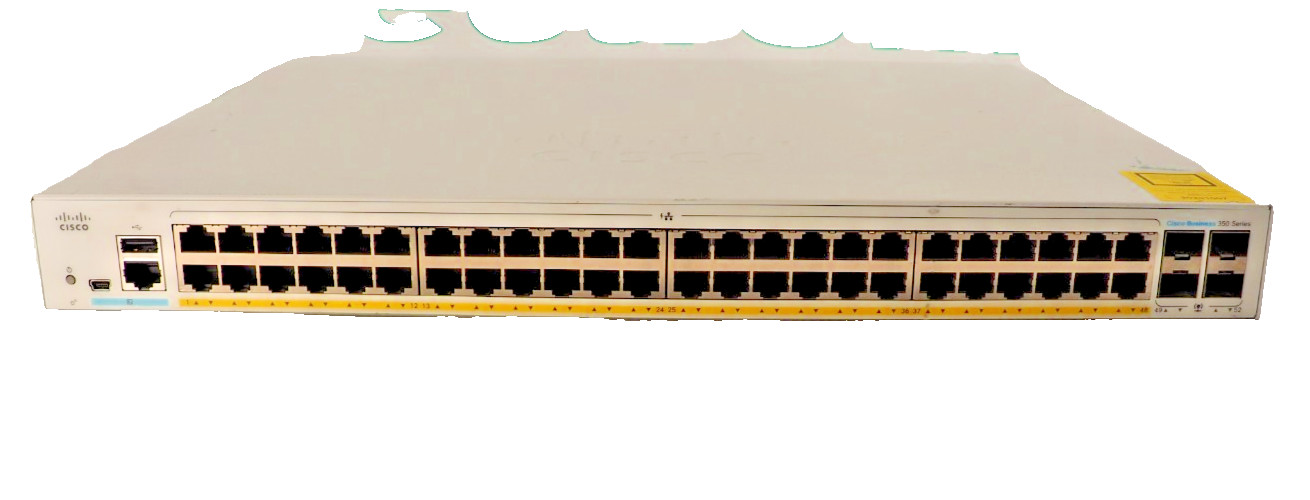 CISCO Business 350 CBS350-48FP-4G 48-port 10/100/1000 Managed Full PoE Switch