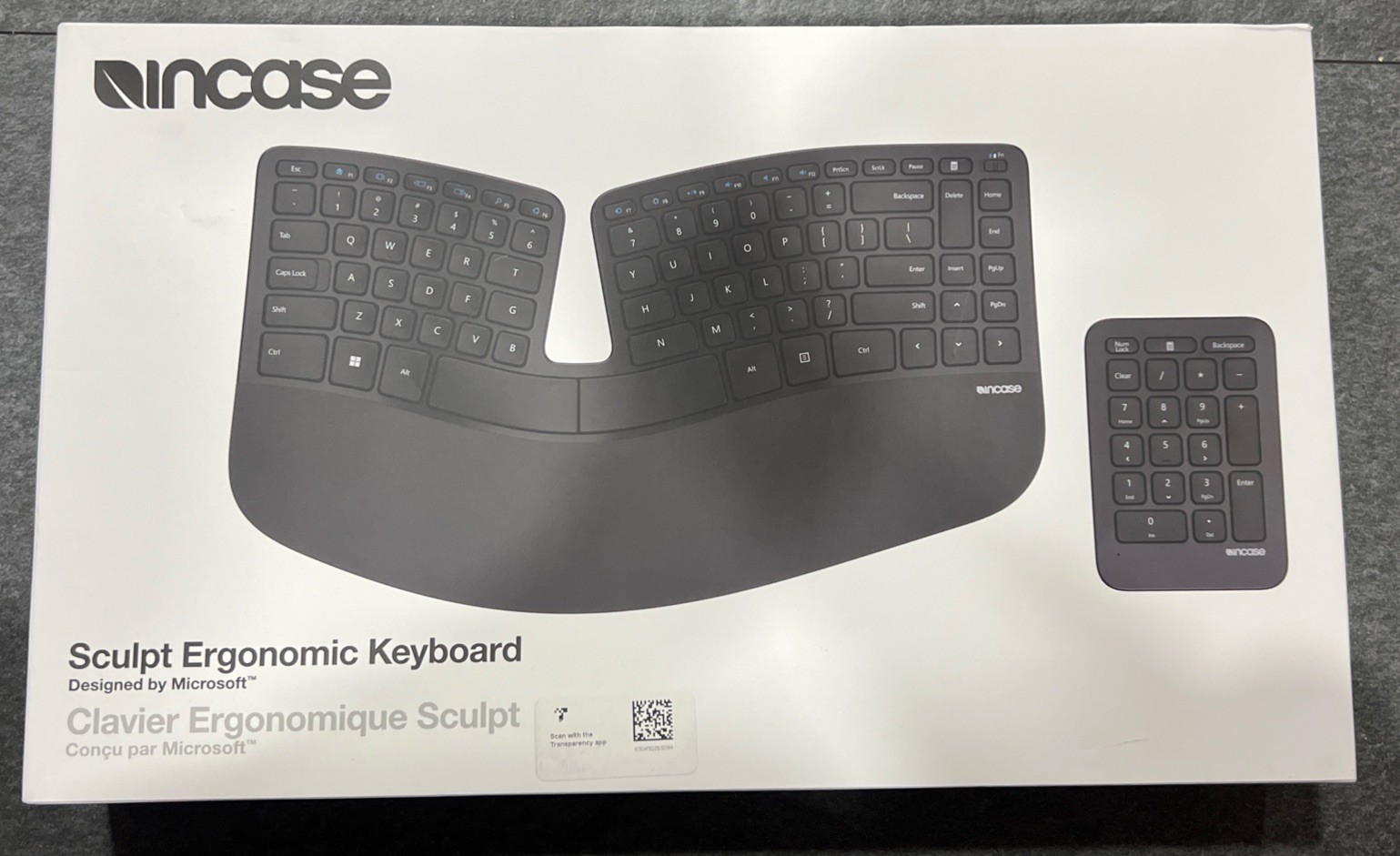 Incase Sculpt Ergonomic Keyboard Wireless Cushioned Palm Rest Black
