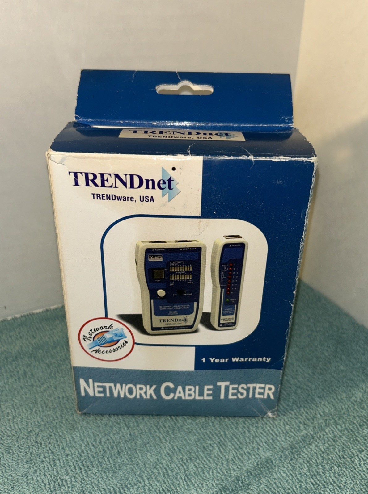 Trendnet TC-NT2 Network Cable Tester  & Remote + Case and Test Adapterrs and Man