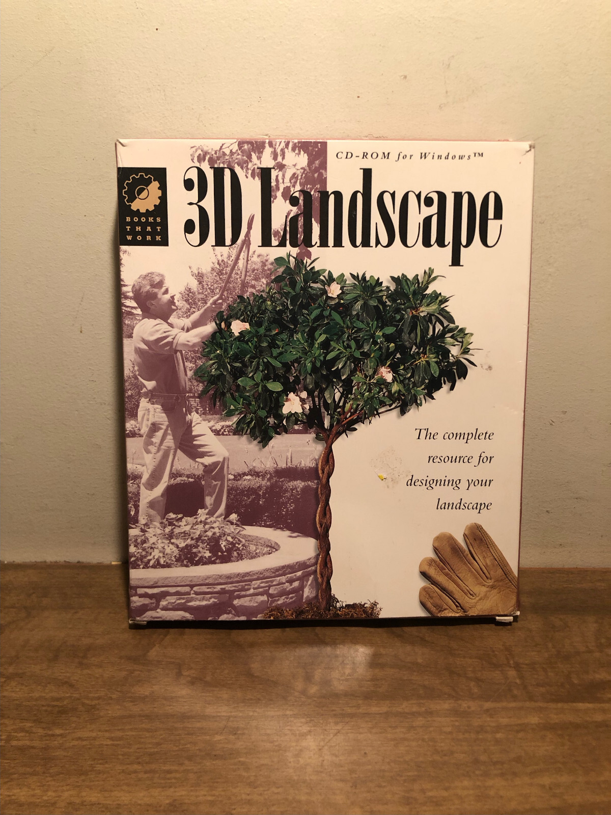 3D Landscape Windows CD- ROM Software by Books That Work Design App. Vintage