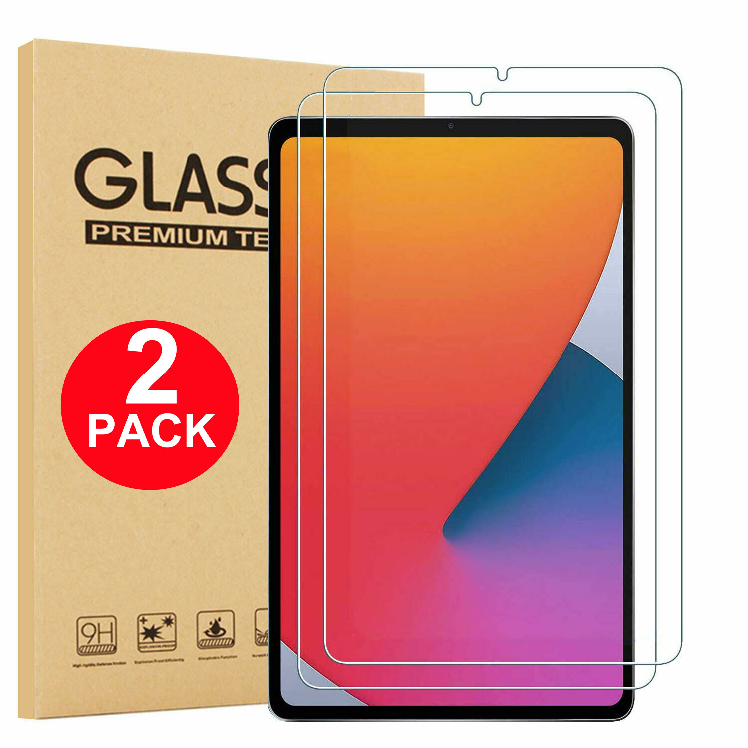 2-Pack 9H Tempered Glass Screen Protector For Apple iPad Mini 6th Gen 2021