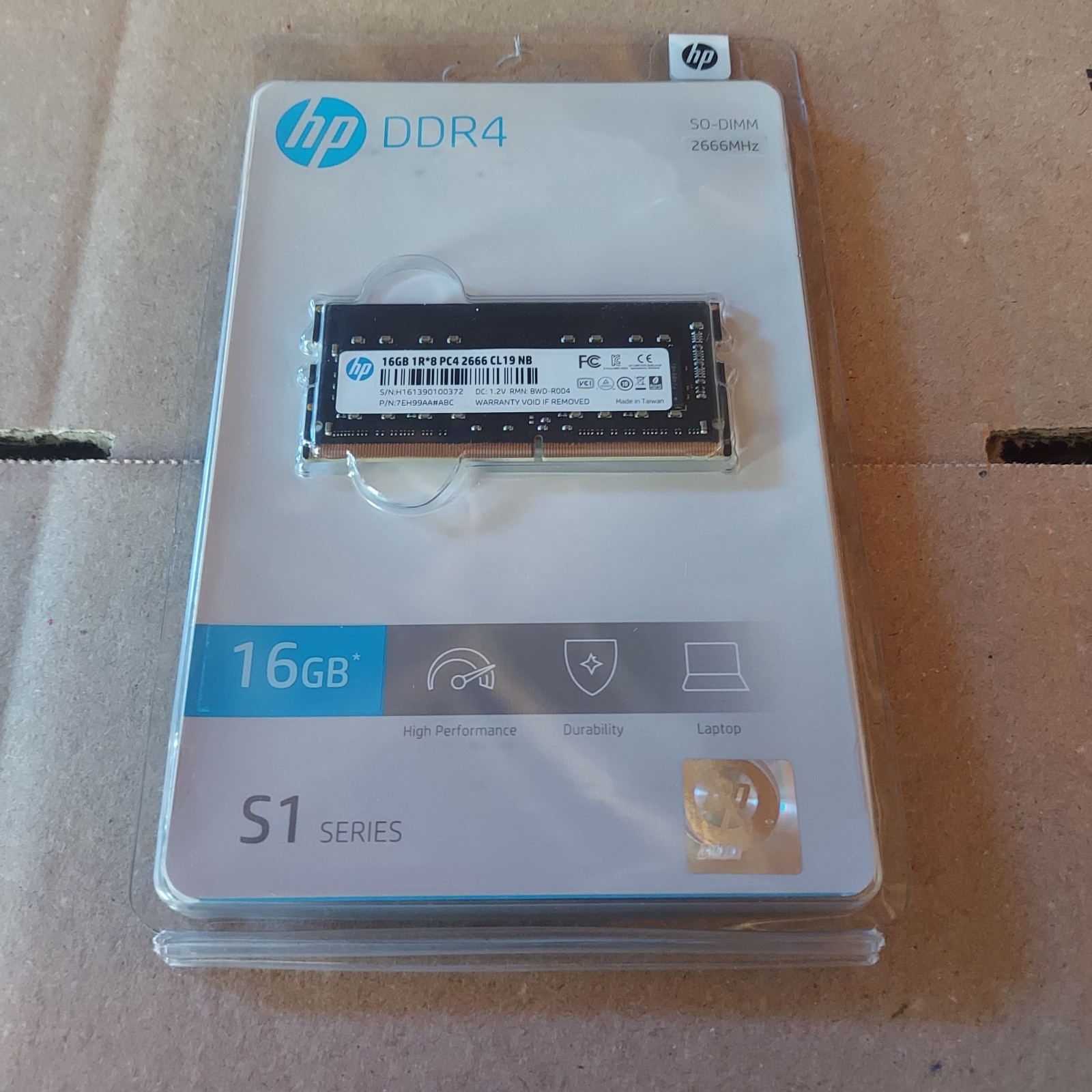 HP 16GB DDR4 2666MHz PC4-21300 SO-DIMM Laptop RAM 7EH99AA#ABC NEW SEALED