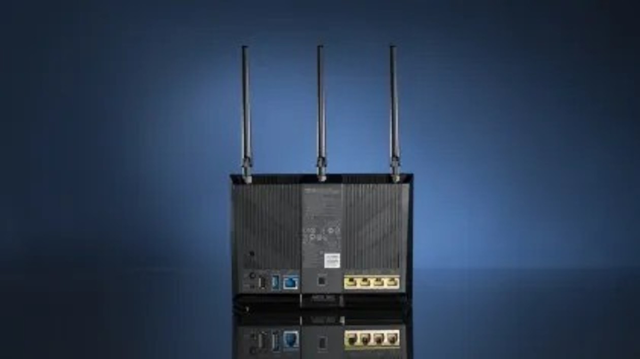 ASUS (TM) RT-AC68U PRO AI AC1900 1300 Mbps 4 Port Gigabit Wireless AC Router