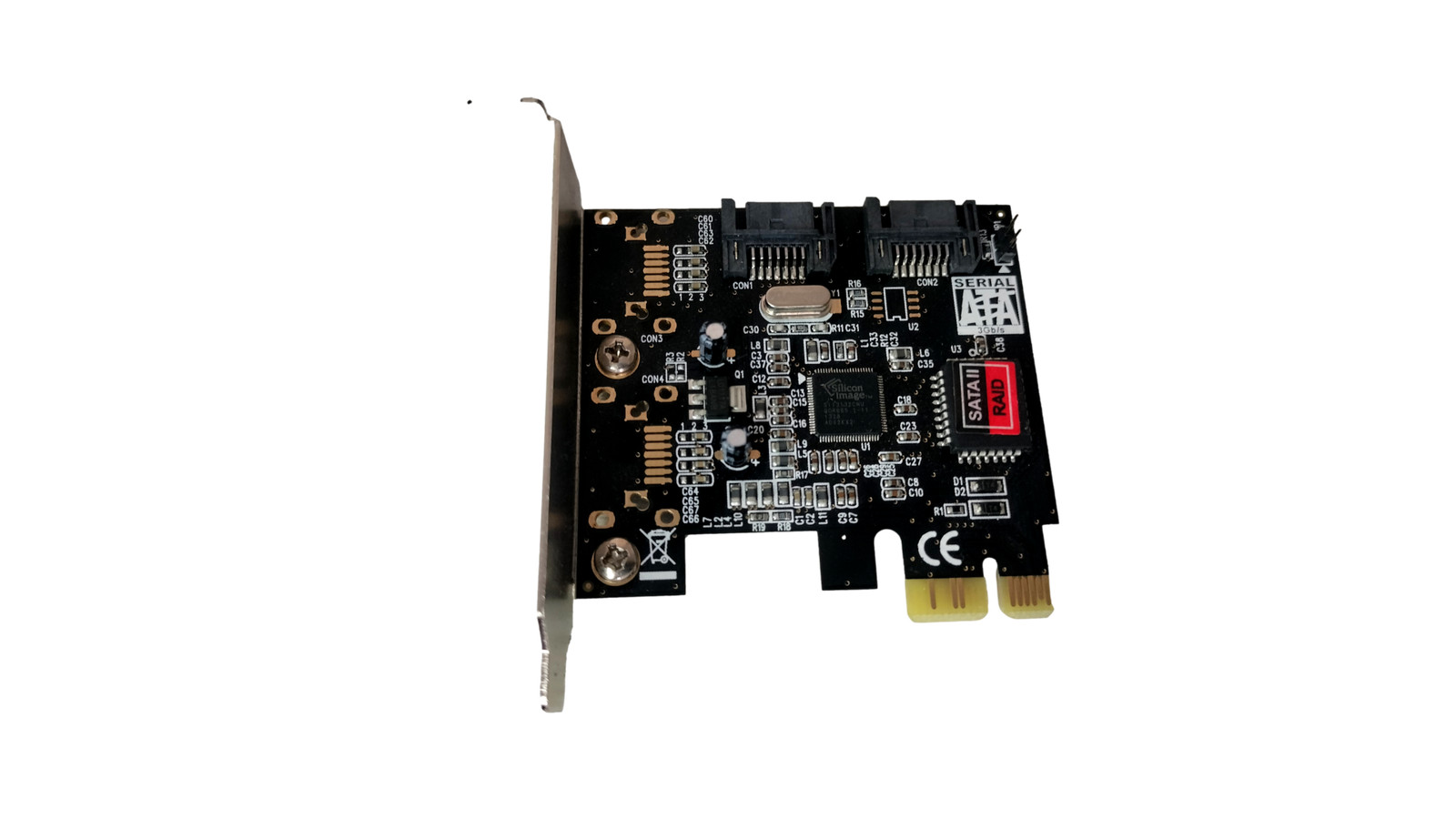 SYBA SD-LP-PEX2IR 2 Port SATA II PCIe Expansion Card