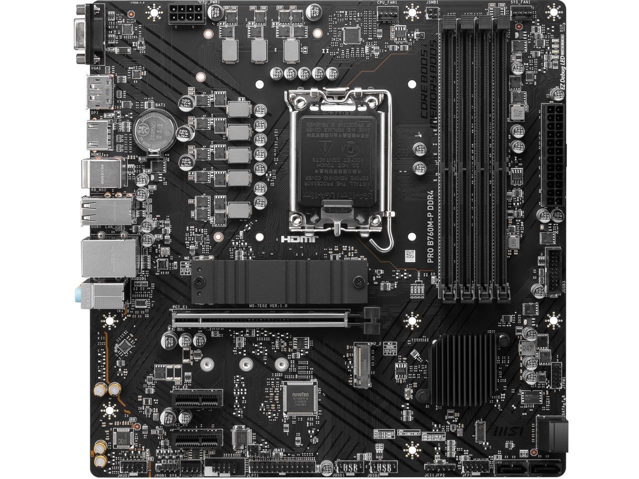 MSI PROB760MPDDR4 B760M-P DDR4 Mini ATX Motherboard