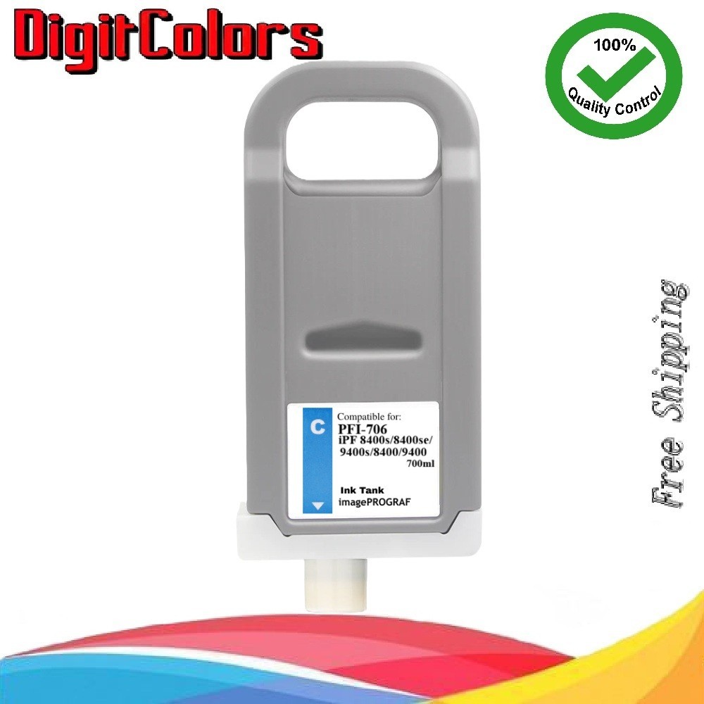 PFI-706 Cyan Ink Cartridge for Canon IPF 8400s 8400se 9400s 8400 9400 PFI706C