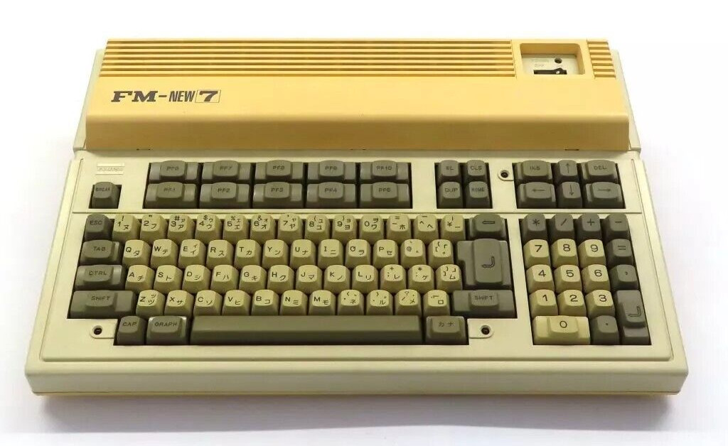 FUJITSU FM-NEW 7 Personal Computer PC Vintage Retro Tested Working