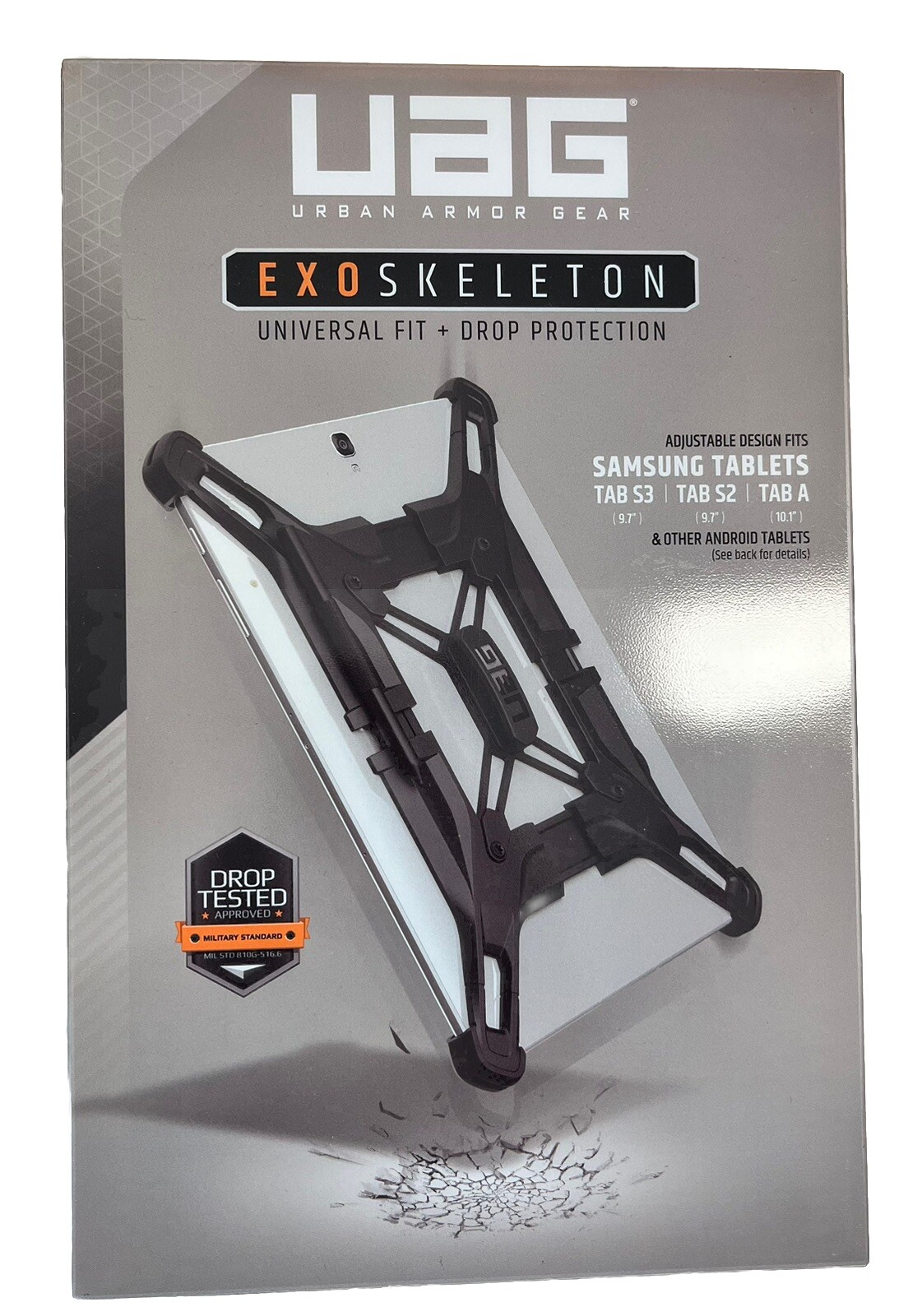 Urban Armor Gear Exoskeleton Case for Tab S3, S2, A Tablet - Black 9.7- 10.1