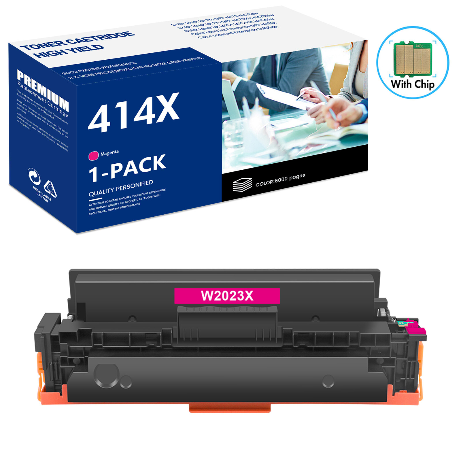 W2020A W2020X Toner WITH CHIP Compatible For HP 414A 414X Pro M455dn M479fdw Lot