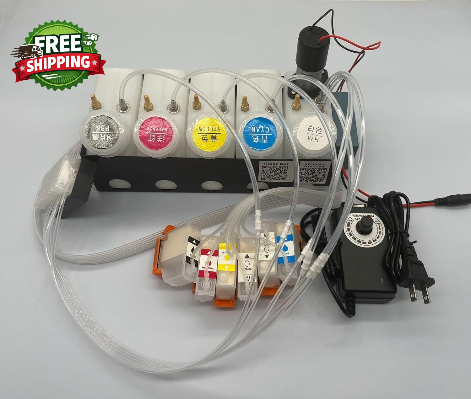 XP-15000 XP-15010 XP-15080 DTF CISS Ink Supply System with White Ink Stirrer.