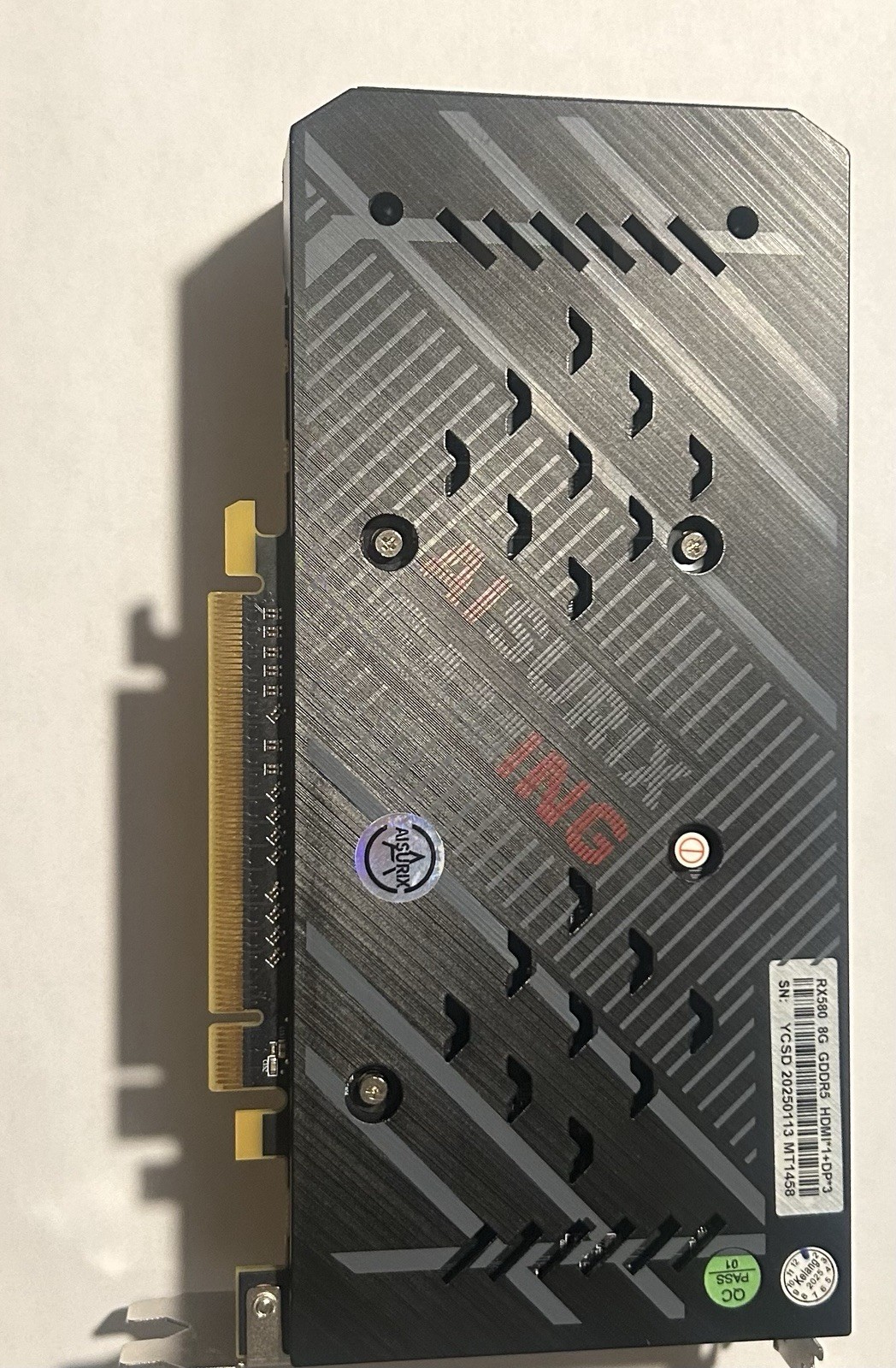 AISURIX AMD Radeon RX 580 8GB GDDR5 PCIe x16 HDMI DP 8-Pin Fan HS TESTED (WORKS)