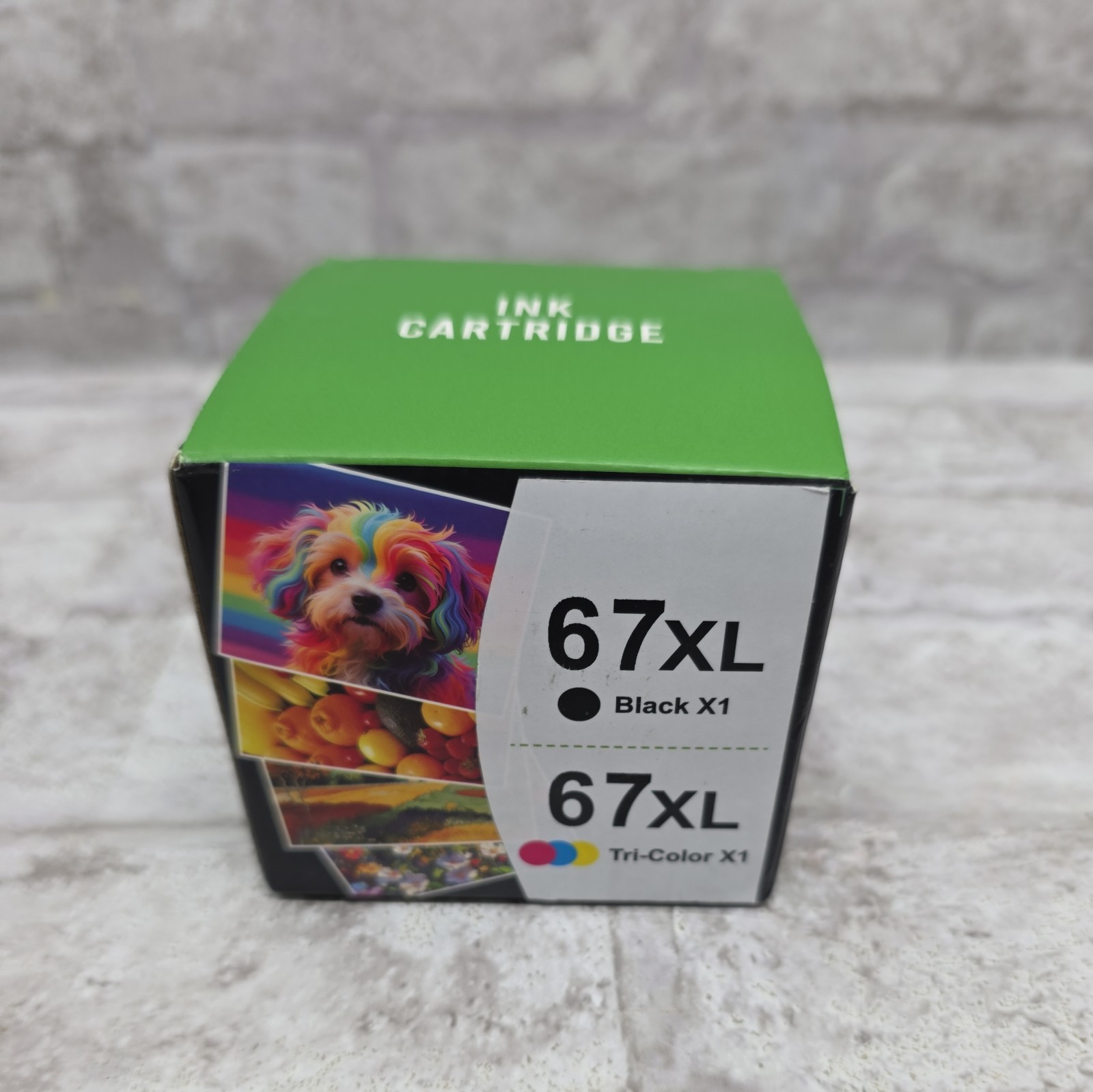 67XL Ink Cartridge Black/Color Combo Pack Compatible for HP Works DeskJet 1255