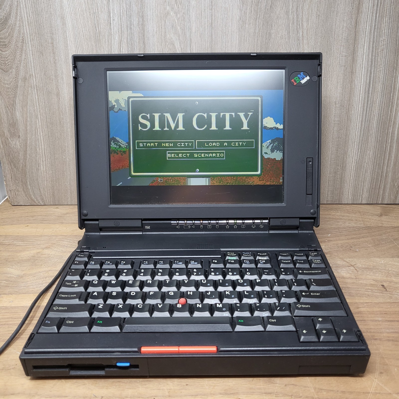 IBM ThinkPad 755C 9545 Vintage Laptop Intel 486 DX2 20MB RAM DOS Tested Working