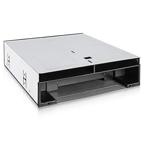Icy Dock MB095SPB FlexiDOCK 5.25" SATA Enclosure Black/Silver