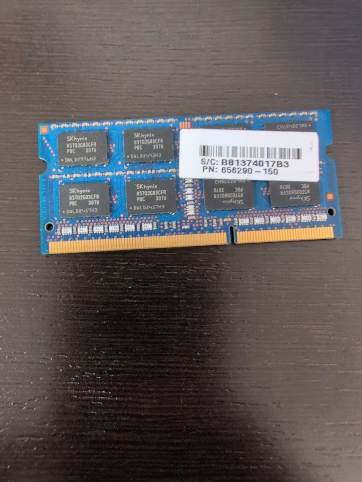 GENUINE HP 4GB 2RX8 PC3-12800S SODIMM MEMORY RAM 656290-150 TESTED
