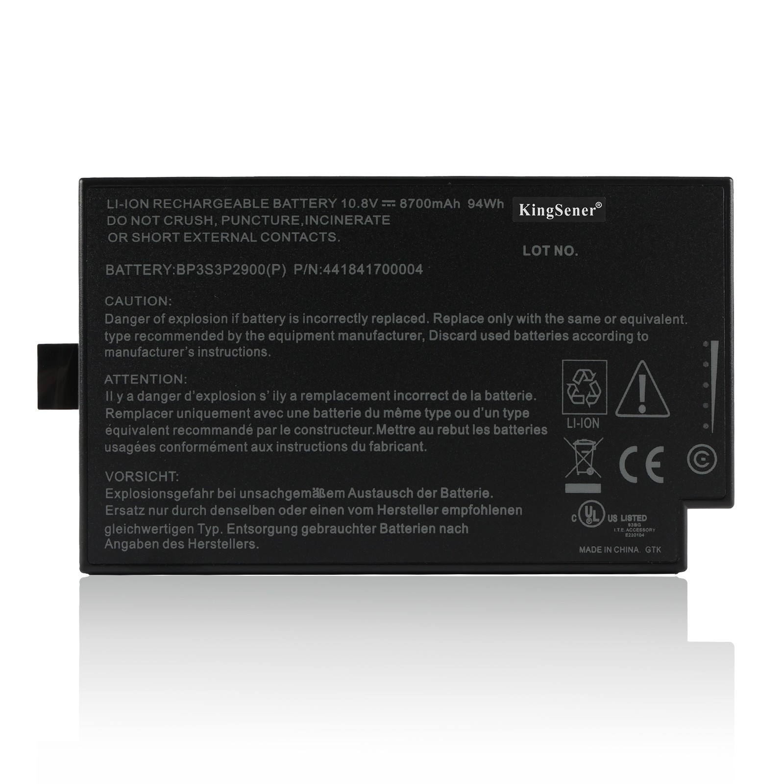 BP3S3P2900 Replacement Battery For Getac B300 B300X BP3S3P2900(P) BP3S3P2600(S)