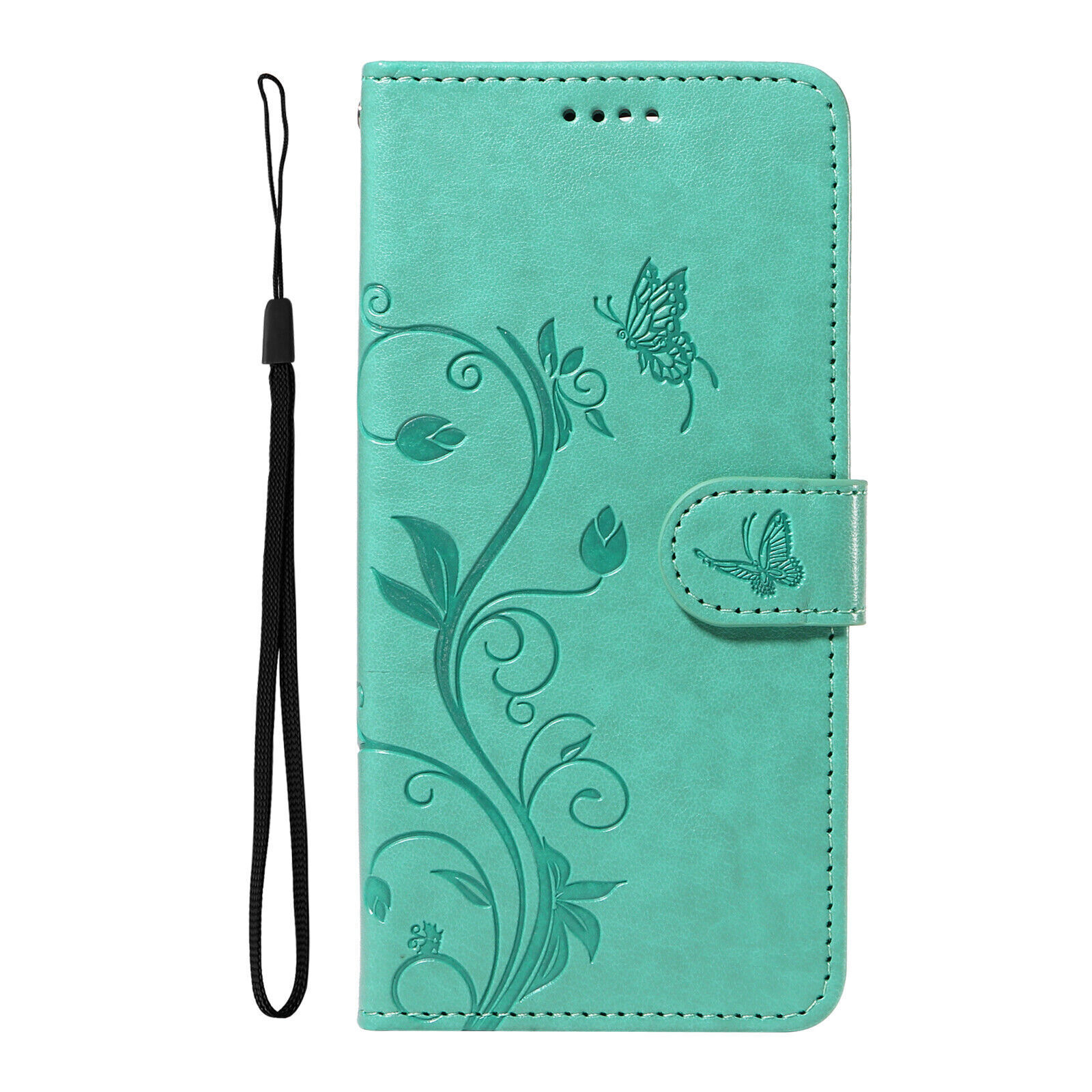 Flower Butterfly Wallet Cover Case For Huawei P50 P30 P70 P80 P Smart Z Nova 5T